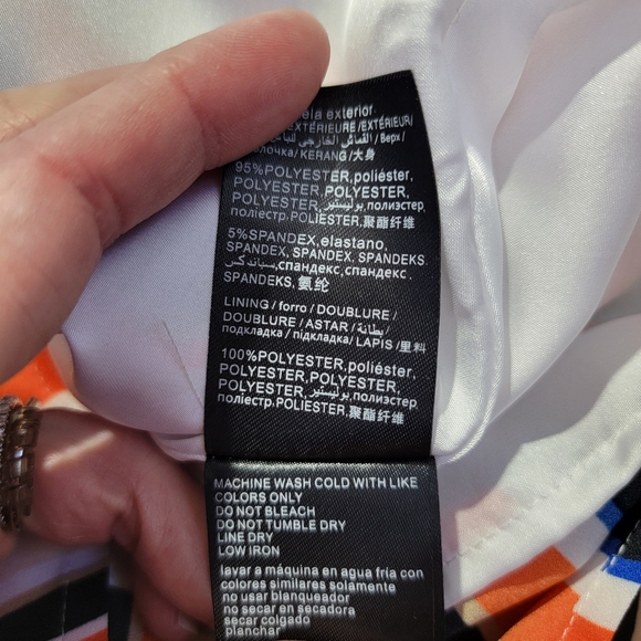 NWT Bebe Striped Halter Romper V Neck Gold Metal Trim Back Zip Size Small - Picture 11 of 15